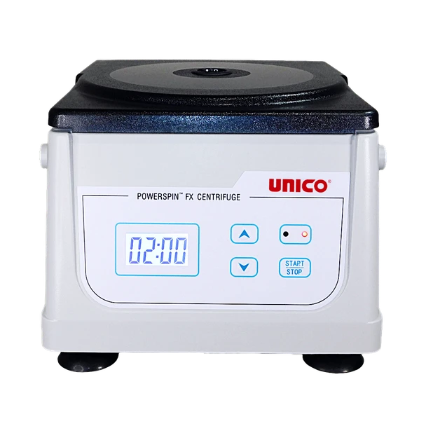 Unico PowerSpin Benchtop Centrifuge – Fixed Speed 3,400 RPM, 8 Place Rotor, 30 min. Timer, 8 x 10mL Capacity