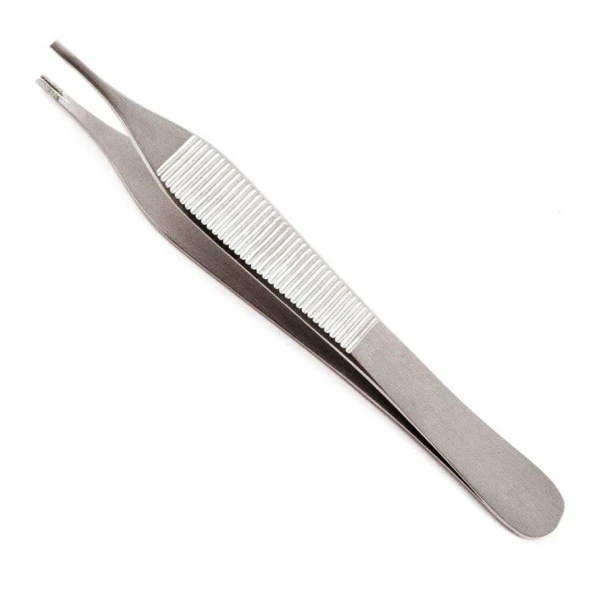 Sklar Adson-Brown Tissue Forceps – 4-3/4 in, Straight, 9X9 Teeth, Thumb Handle, Sklar OR Grade