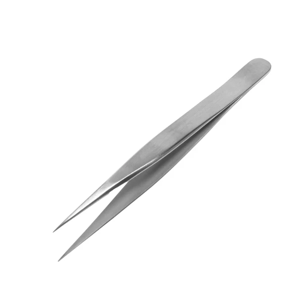 Sklar Jewelers Forceps #1 – 4-1/2 in, style #1, Straight, Fine point, Smooth Edge, Thumb Handle