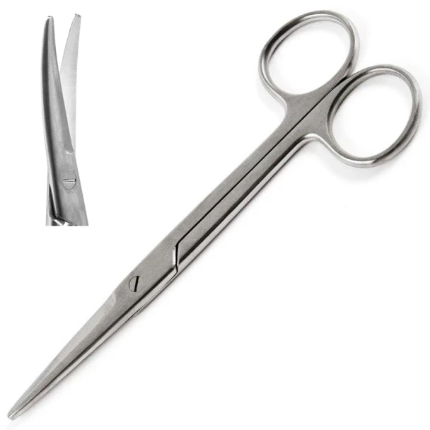 Sklar Mayo Dissecting Scissors – 6-3/4 in, Curved, Blunt/blunt (b/b), Smooth Edge, Finger rings Handle
