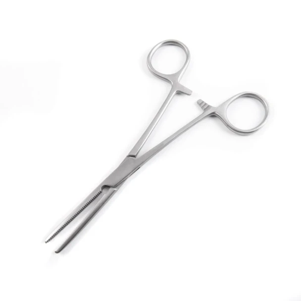Sklar Rochester-Pean Hemostatic Forceps – 9 in, Straight, Serrated Edge, Finger rings with ratchet Handle