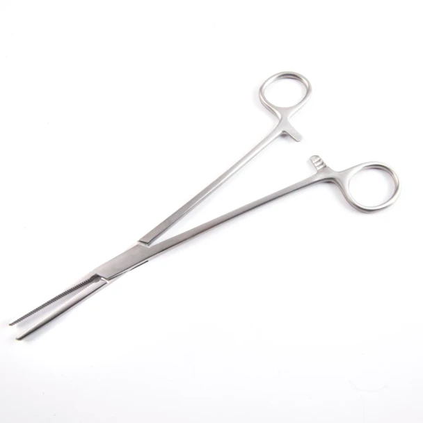 Sklar Spencer Wells Forceps – 5 in, Straight, Serrated Edge, Finger rings Handle, Sklar OR Grade