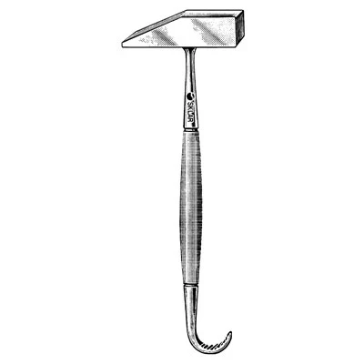 Sklar Steel Bone Mallet W/Hook Handle – Sklar OR Grade, Reusable, For General surgery, For Orthopedics