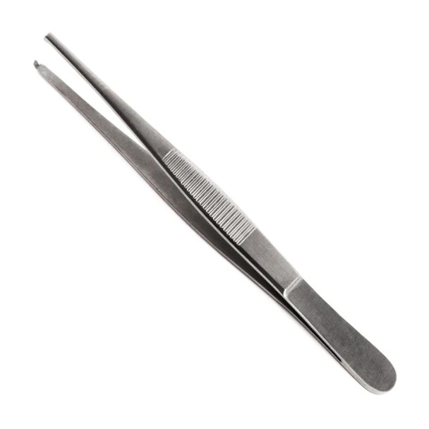 Sklar Tissue Forceps – 5-1/2 in, Straight, 1X2 Teeth, Thumb handle, Sklar OR Grade, Reusable