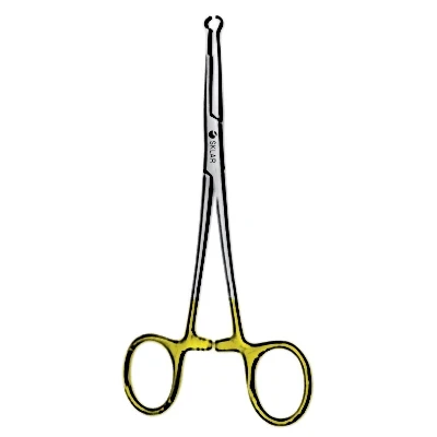 Sklar Vasectomy Fixation Clamp – 5-3/4 in, 4mm Tip, Straight, Ring tip, Sklar OR Grade, Reusable