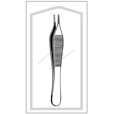 Sklar Econo Sterile Adson Dressing Forceps – 4-3/4 in, Straight, Serrated Edge, Thumb Handle, Disposable