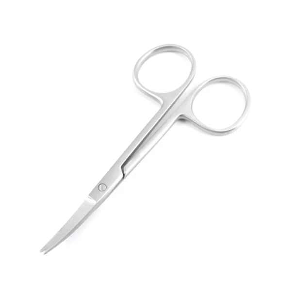 Sklar Econo Sterile Iris Scissors – 4-1/2 in, Curved on flat, Sharp/sharp (s/s), Smooth Edge, Disposable