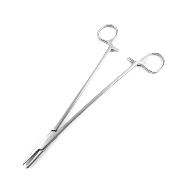Sklar Econo Sterile Crile-Wood Needle Holder – 6 in, Straight, Cross-serrated with groove Edge