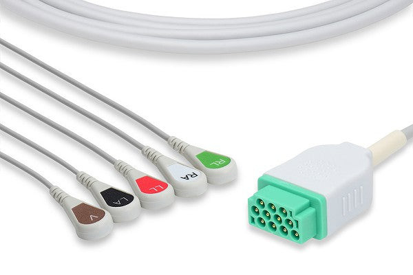 Cables & Sensors GE Healthcare > Marquette Compatible Direct-Connect ECG Cable – 3 Configurations