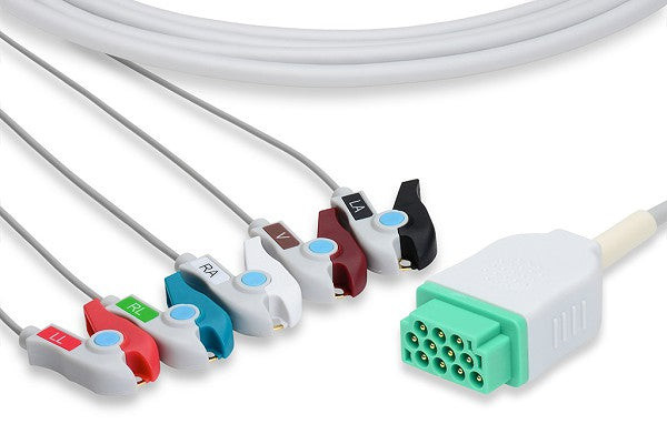 Cables & Sensors GE Healthcare > Marquette Compatible Direct-Connect ECG Cable – 3 Configurations