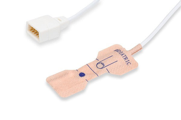 Cables & Sensors Datex Ohmeda Compatible Disposable SpO2 Sensor – 2 Configurations, Adult and Pediatric Sizes