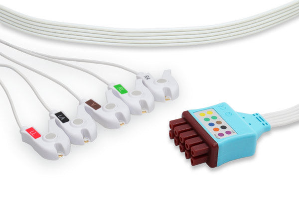 Cables & Sensors GE Healthcare > Marquette Compatible Disposable ECG Leadwire – 10 per Box