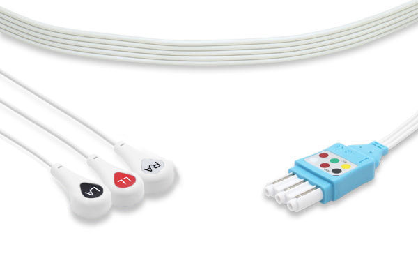 Cables & Sensors Philips Compatible Disposable ECG Leadwire 989803173121 – 10 per Box, For Patient Monitoring