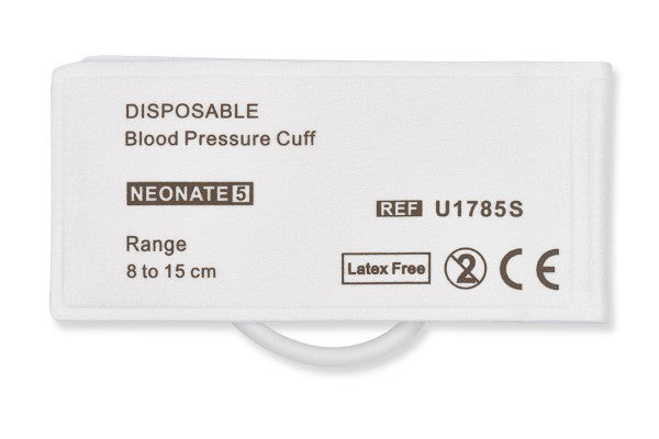 Cables & Sensors Disposable NIBP Cuff – 2 Configurations, Neonate Sizes, 10 per Box, For Patient Monitoring