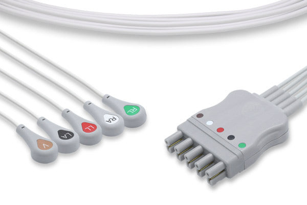 Cables & Sensors Philips Compatible ECG Leadwire – 4 Configurations, For Patient Monitoring