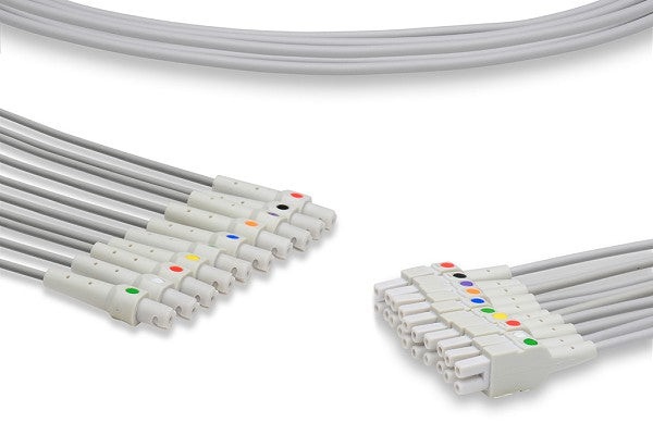 Cables & Sensors GE Healthcare > Marquette Compatible EKG Leadwire – 3 Configurations, 10 Leads Banana