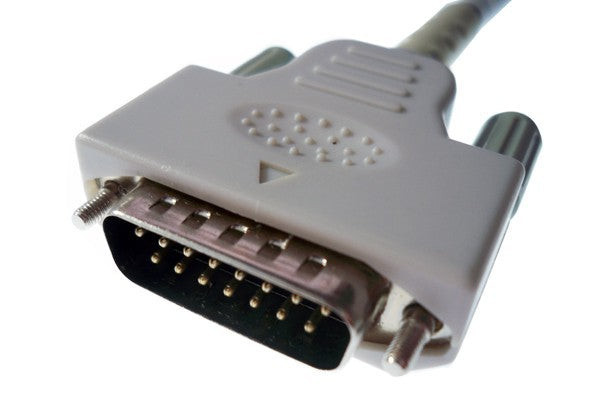 Cables & Sensors Nihon Kohden Compatible Direct-Connect EKG Cable – 10 Leads Pinch/Grabber 11 ft