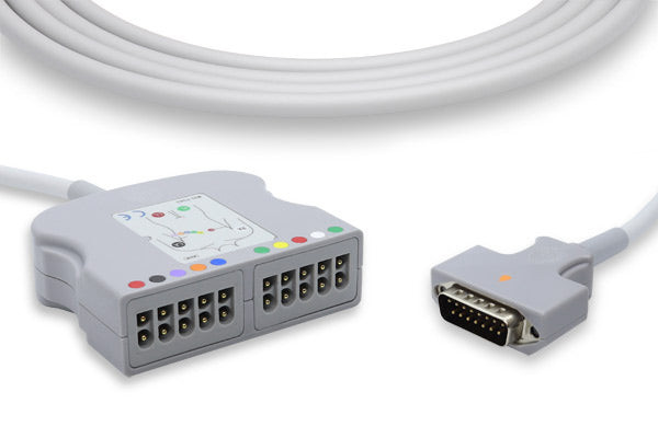 Cables & Sensors GE Healthcare > Marquette Compatible EKG Trunk Cable – 10 Leads, For Patient Monitoring