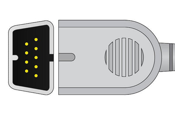 Cables & Sensors Nihon Kohden Compatible Short SpO2 Sensor – 3 Configurations, Adult and Pediatric Sizes