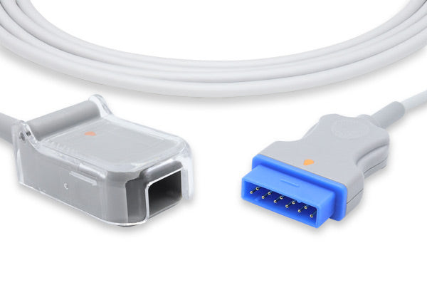 Cables & Sensors GE Healthcare > Marquette Compatible SpO2 Adapter Cable CABLE – 7 ft, For Patient Monitoring