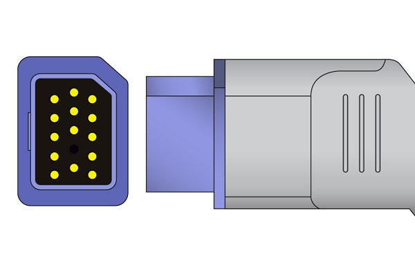 Cables & Sensors Nihon Kohden Compatible SpO2 Adapter Cable JL-631P – 10 ft, For Patient Monitoring