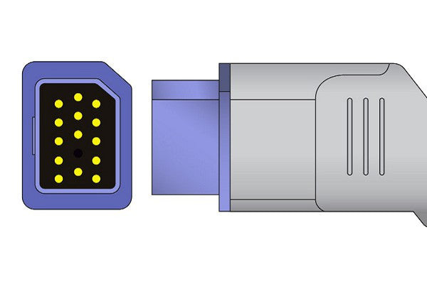 Cables & Sensors Nihon Kohden Compatible SpO2 Adapter Cable JL-650P – 10 ft, For Patient Monitoring