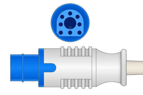 Cables & Sensors Philips Compatible SpO2 Adapter Cable – 7 ft, For Patient Monitoring, For Philips Equipment
