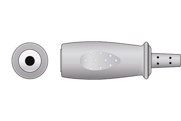 Cables & Sensors GE Healthcare > Marquette Compatible Temperature Adapter – Rectangular Dual Pin Connector