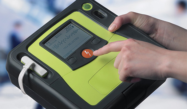 ZOLL AED Pro Semi-Automatic Defibrillator with 3-Lead ECG Monitoring, Manual Override and Real CPR Help