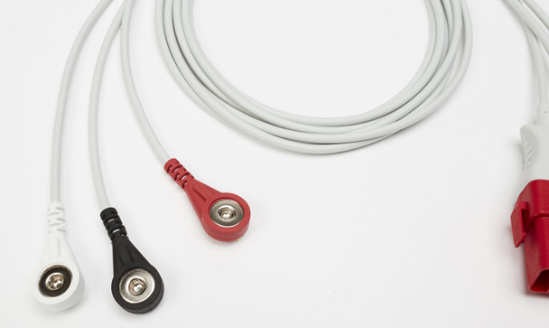 ZOLL OneStep ECG Leads - AHA (3-Lead ECG Only) – for R Series, OneStep Electrode System, Hospital and EMS