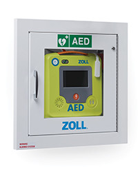 ZOLL Fully-Recessed Wall Cabinet – for ZOLL AED 3, ZOLL AED 3 BLS, Defibrillator Storage and Transport