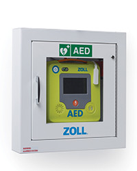 ZOLL Semi-Recessed Wall Cabinet – for ZOLL AED 3, ZOLL AED 3 BLS, Defibrillator Storage and Transport