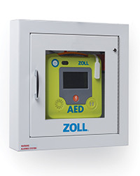 ZOLL Semi-Recessed Wall Cabinet – for ZOLL AED 3, ZOLL AED 3 BLS, Defibrillator Storage and Transport