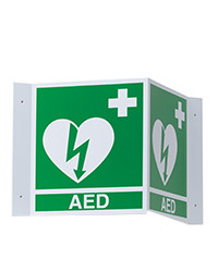 ZOLL ILCOR 3-D Wall Sign – for ZOLL AED 3, ZOLL AED 3 BLS, Resuscitation Equipment Accessory