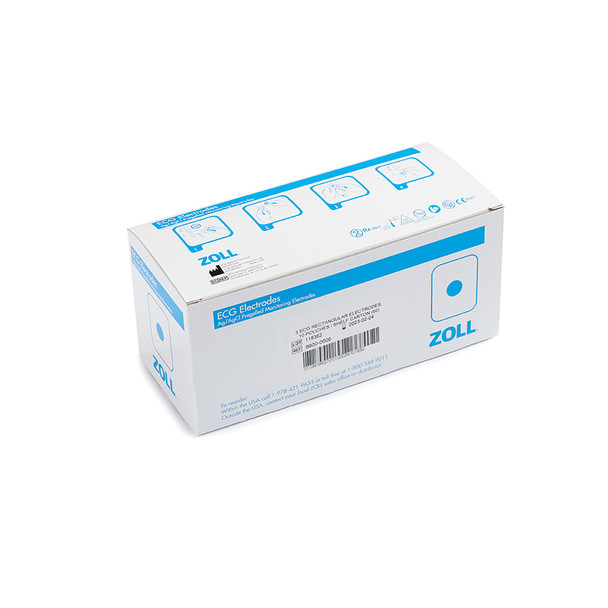 ZOLL ECG Rectangular Electrodes, 2X3 Strip Per Pouch/600 Per Case – for AED Pro, E Series, Patient Monitoring