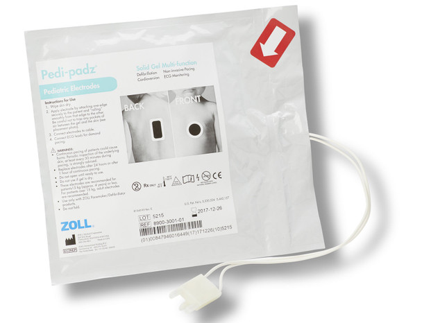 ZOLL Pedi-Padz Solid Gel Electrode, 6/Case – for E Series, Propaq, 24 Month Shelf Life, Pedi-padz Pediatric