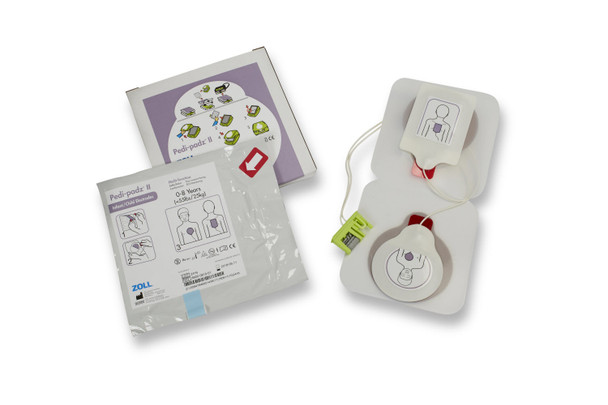 ZOLL Pedi-Padz II Electrodes - One Pair – for AED Pro, E Series, Pedi-padz Pediatric Electrode Line
