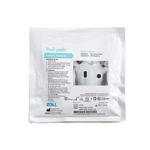 ZOLL Pedi-Padz Multi-Function Electrode, 6/Case – for E Series, Propaq, 6 per Case, Pedi-padz Pediatric