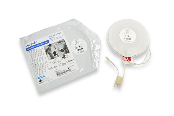 ZOLL Pro-Padz Sterile W/10 ft Leadwires Electrode, 6/Case – for E Series, R Series, 12 Month Shelf Life