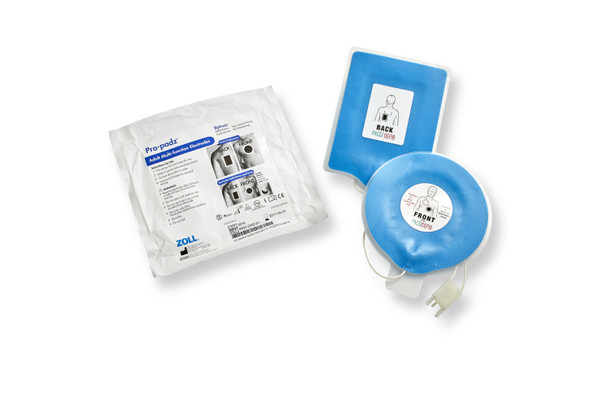ZOLL Pro-Padz Biphasic Electrode, Single – for E Series, R Series, 9 Month Shelf Life, Pro-padz Electrode Line