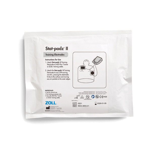 ZOLL Stat-Padz II Training Electrodes – for AED Pro, E Series, Responder Training Equipment