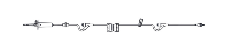 AMSafe Secondary Piggyback IV Administration Sets – Lengths from 110 in to 100 in – Packaged 50 per case