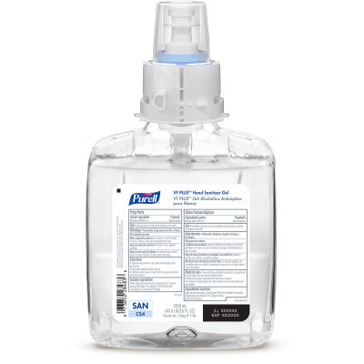 PURELL VF PLUS Hand Sanitizer Gel – For CS4 Dispensers – 1200mL Size – Packaged 4 per case