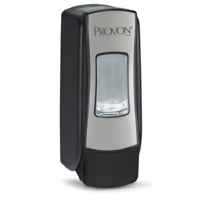 PROVON ADX-7 Dispenser – Chrome and Black Finish – Push-Style Dispenser for PROVON Foam Soap