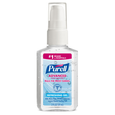 PURELL Advanced Hand Sanitizer Gel – 2 fl oz Portable Pump Bottle – Packaged 24 per case – Genuine GOJO Supply