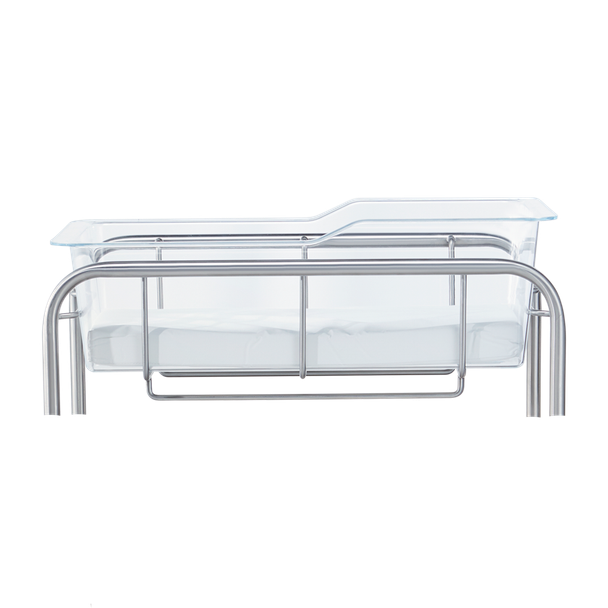 Blickman Bassinet with Drawer – 31 in W x 38 1/2 in H x 17 3/4 in D – with Storage Below – Steel Build