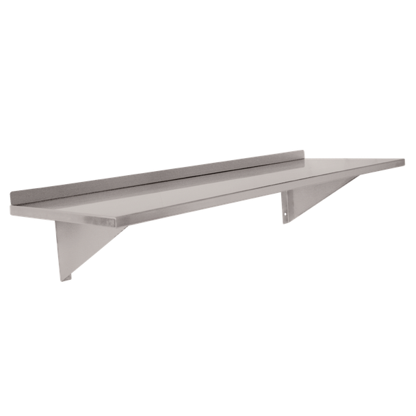 Blickman Stainless Steel Medical Wall Shelf – Medical Grade Casework – with Adjustable Storage – Steel Build
