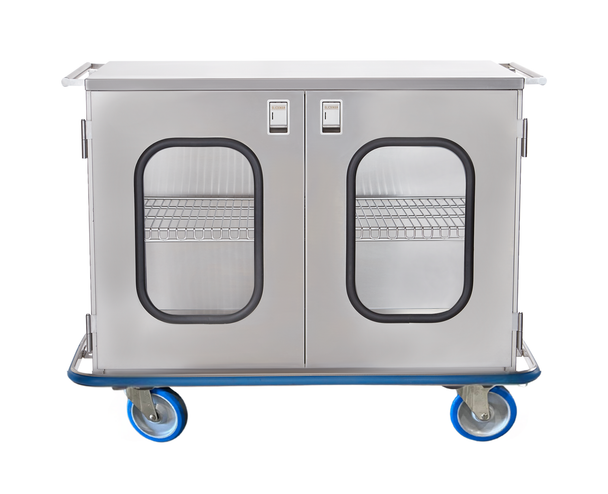 Blickman Maxi Case Cart – 52 in W x 40 1/2 in H x 29 in D – Fully Welded Stainless Steel – Steel Build