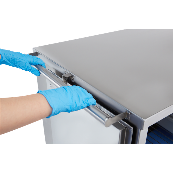 Blickman Maxi Case Cart – 52 in W x 40 1/2 in H x 29 in D – Fully Welded Stainless Steel – Steel Build