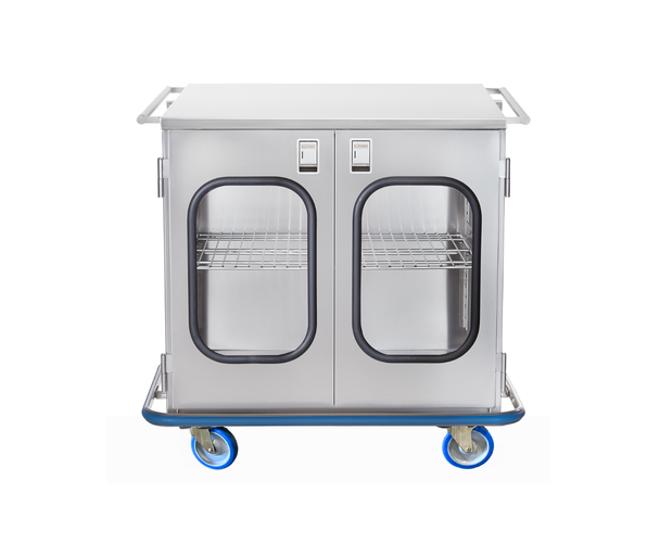 Blickman Multipurpose Case Cart – 42 in W x 40 1/2 in H x 29 in D – Fully Welded Stainless Steel – Steel Build